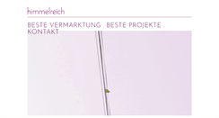 Desktop Screenshot of himmelreich-marketing.de