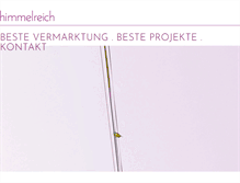 Tablet Screenshot of himmelreich-marketing.de